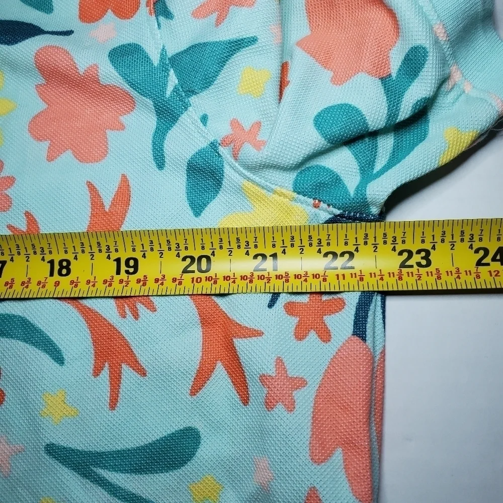 Nike Women's Floral Print Cropped Golf Polo Size M
